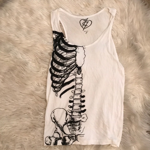 PacSun Tops - Skeleton print tank top